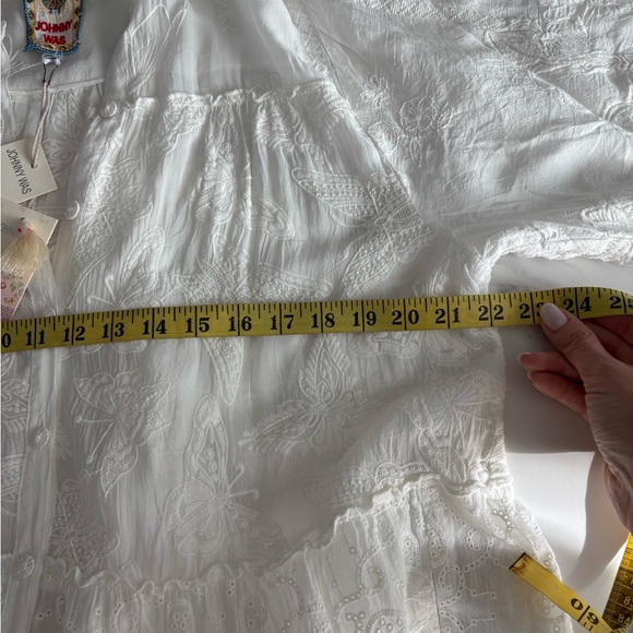 Johnny Was Kimberlee Dress in white sz XL NWT - Picture 9 of 12